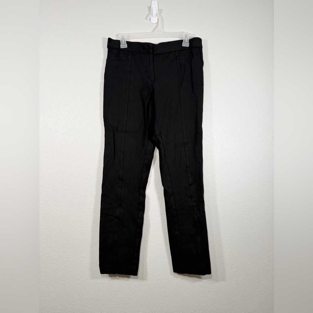 Amanda & Chelsea Pants Dress Trouser Black Ribbed Line Professional Work Women 8